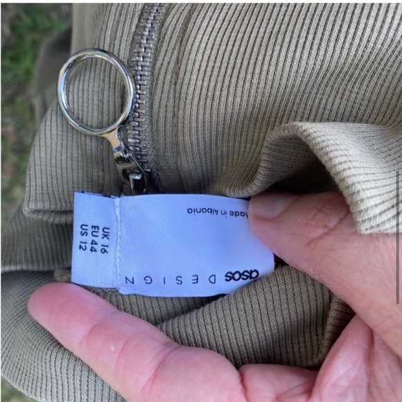 Asos Blush Fleece 1/2 zip jumpsuit - Picture 6 of 7